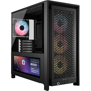 Корпус Corsair Frame 4000D LCD RS ARGB Black, Midi-Tower, чёрный, 4 x 120 мм