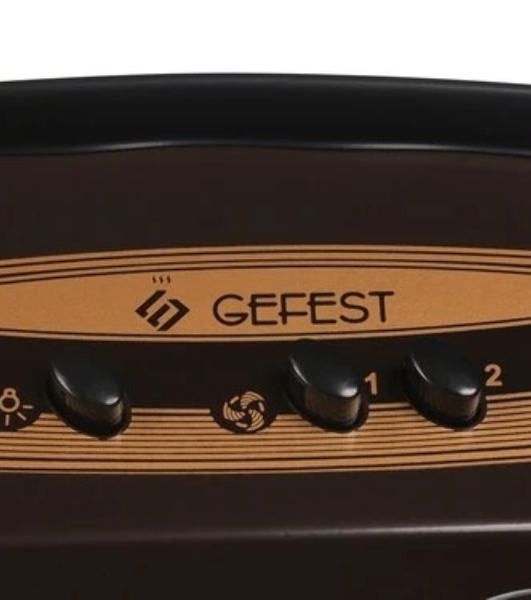 Вытяжка каминная Gefest ВВ 2 К17 коричневый/золотистый, 50 см, 180 куб. м/ч, 64 дБ