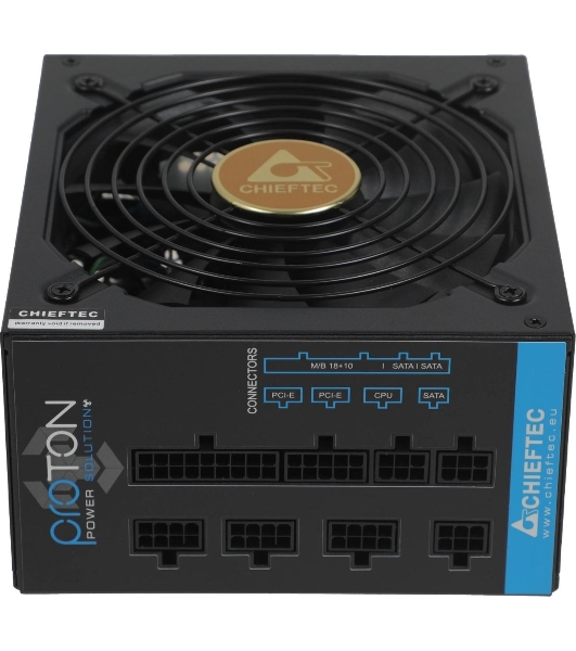 Блок питания Chieftec Proton BDF-650C, 650Вт, 80 PLUS Bronze, 140мм, модульный, черный