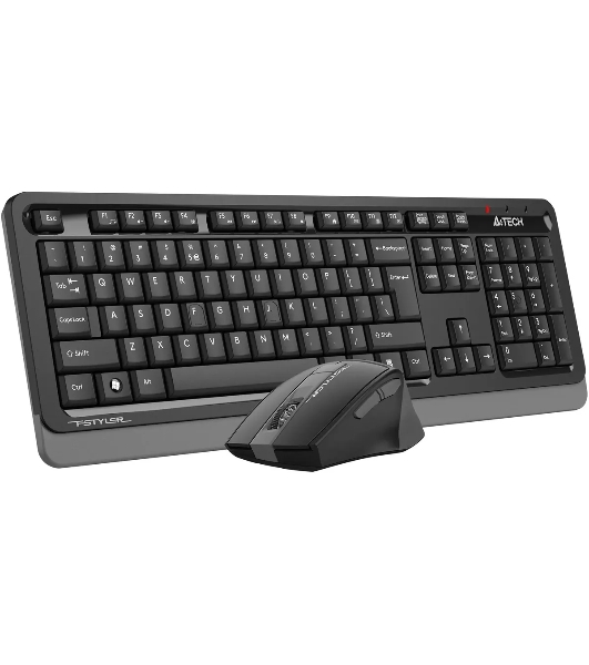 Комплект клавиатура+мышь A4Tech FStyler FG1035 беспроводной, USB, 2000 DPI, чёрный/серый