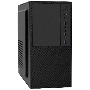 Компьютерный корпус Minitower ExeGate BAA-308-AA500 (mATX, БП AA500 с вент. 8см, 2хUSB, HD Audio, черный)