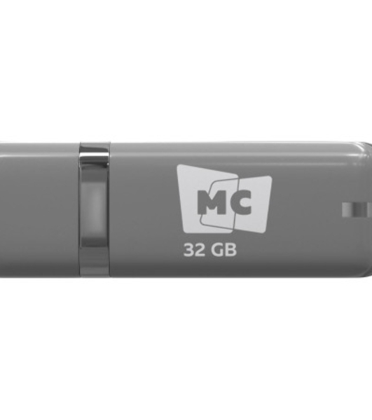 Флешка USB MORE CHOICE МФБ32 Grey (4620202558886), 32GB, USB 3.0, R/W 25/15, серый