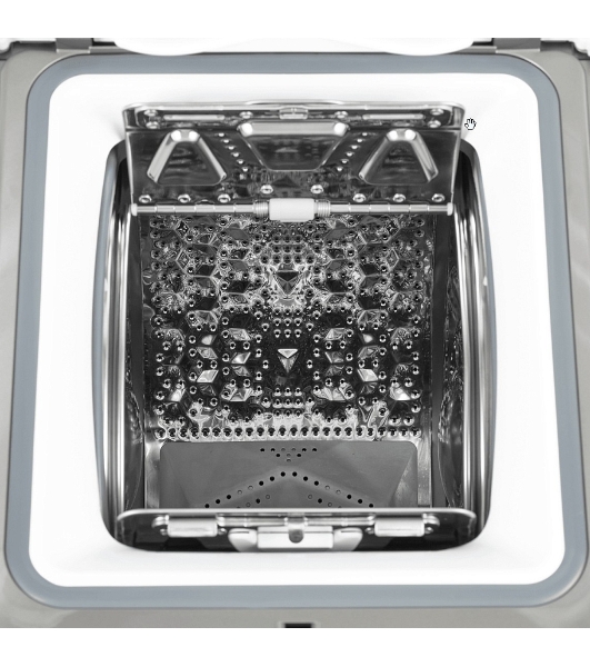 Стиральная машина Maunfeld SILVER MFWM127ISSL серебристый, загрузка вертикальная 7 кг, 1200 об/мин., класс: А+++