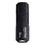 Флешка USB SmartBuy CLUE black (SB32GbCLU-K3), 32Gb, USB 3.0/3.1, R/W 70/25, черный, фото 1