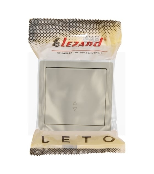 Выключатель LEZARD 752-0300-105 проходной 1-кл. ОП LETO крем
