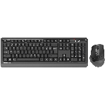 Комплект клавиатура+мышь A4Tech FStyler FG1035 беспроводной, USB, 2000 DPI, чёрный/серый, фото 1