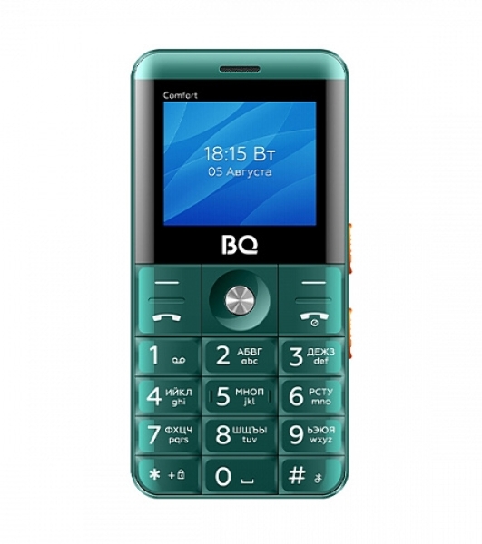 Мобильный телефон BQ 2006 Comfort зеленый/черный