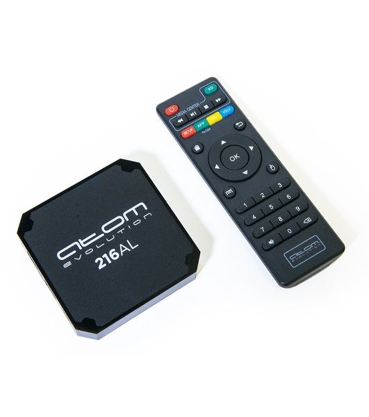 Приставка Смарт ТВ ATOM-216AL (Android TV Box), Allwinner H313, 2/16Gb, АTOMevolution