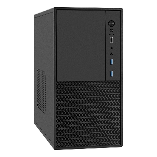 Компьютерный корпус Minitower ExeGate BAA-308MU2-UNS450 (mATX, БП UNS450 с вент. 12см, 1хUSB+2хUSB 3.0, HD Audio, черный)