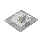Механизм розетки RJ45 (cat5) EKF UP1-SOA-RJ45-5 алюминий Эпика, фото2