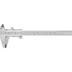 Штангенциркуль нониусный FIT 19840 серебристый пластиковый футляр, фото 1