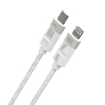 Дата-кабель MORE CHOICE (4620202555045) K87ia USB 3.0A PD 27W для Lightning ng 8-pin Type-C - 1м, белый, фото3