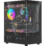 Компьютерный корпус MiniTower AeroCool/Formula Crystal Z1CM PLUS AR black (mATX, без БП, USB Type-A+USB Type-C) (Crystal Z1CM Plus Black AR), фото 1