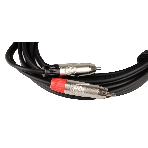 Кабель аудио FORCE FLC-20/32xRCA (M) - 2xRCA (M), стерео, используется для подключения бытовых и DJ аудио устройств к микшерам, диаметр 4,8 мм, металлические разъемы, длина 3 м, фото2