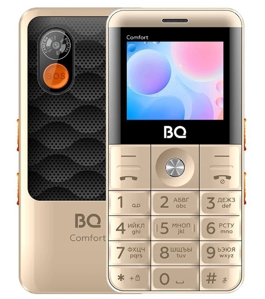 Мобильный телефон BQ 2006 Comfort золотой/черный