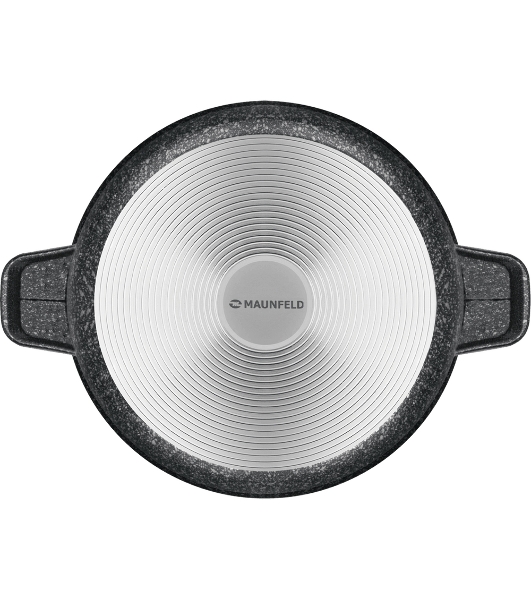 Кастрюля Maunfeld GRETA MF24GRTT01CR из литого алюминия со стеклянной крышкой, 24 см, 4 л