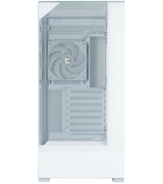 Компьютерный корпус ZALMAN P40 Prism, ATX, белый, WINDOW, 2x3.5', 3x2.5', 1xUSB TYPE-C, 2xUSB 3.0, REAR 1x120мм ARGb