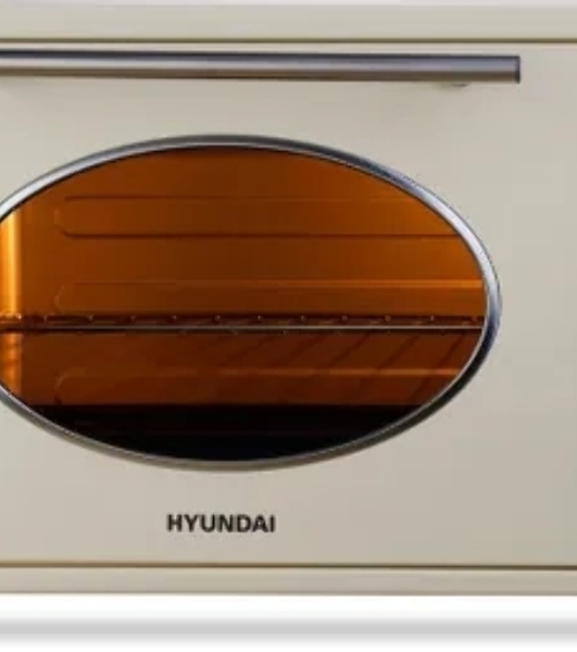 Мини-печь Hyundai MIO-HY084 33л. 1500Вт бежевый/хром