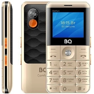 Мобильный телефон BQ 2006 Comfort золотой/черный