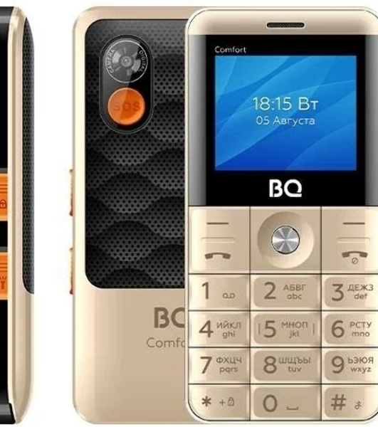 Мобильный телефон BQ 2006 Comfort золотой/черный