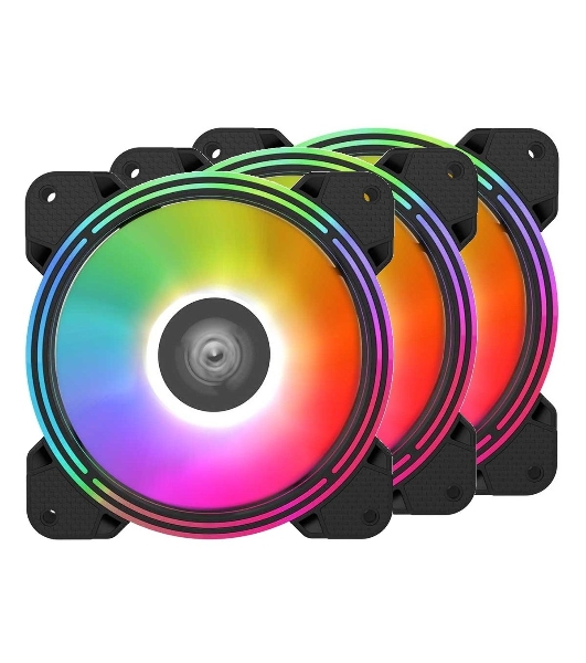 Вентилятор для корпуса Alseye Halo 4.0-B kit (3шт.) черный, 120 мм, 1300 об/мин, 24.8 дБ, 4 pin
