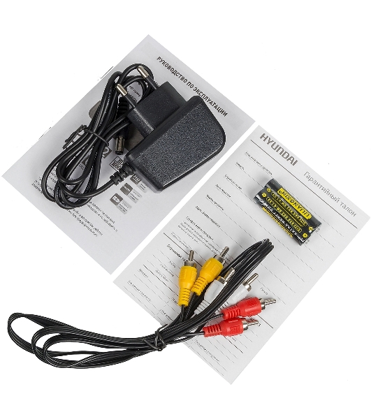 Приставка для цифрового ТВ Hyundai H-DVB520 черный + WiFi-адаптер, DVB-T2, DVB-T, DVB-C, HDMI, USB 2.0 х2