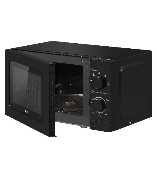 Микроволновая печь BBK 20MWS-717M/B черный, 20 л, 700 Вт, переключатели - поворотный механизм