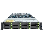 Серверная платформа Gigabyte R283-S96/2U/2xIntel (Gen 4/5)/2xHS/32xDIMM/12xLFF NVME/SAS/SATA + 2xSFF SAS/SATA/2xGbE/2xOCP 3.0/4xFHHL/2x2000W/Rails, фото 1
