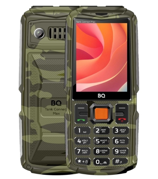 Мобильный телефон BQ 2830L Tank Connect Max камуфляж/серый