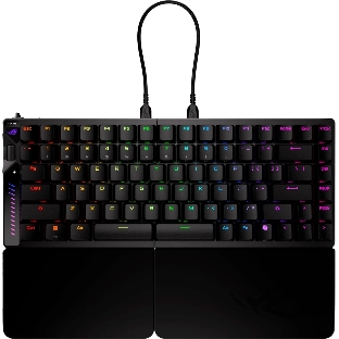Клавиатура ASUS ROG Falcata Black гибридная, USB Type-A, Bluetooth, радиоканал, чёрный