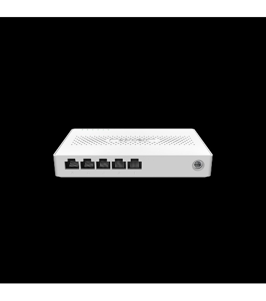 Коммутатор неуправляемый Tenda SM105, 5 портов, 5x2,5 Гбит/с, настольный, пластиковый корпус
