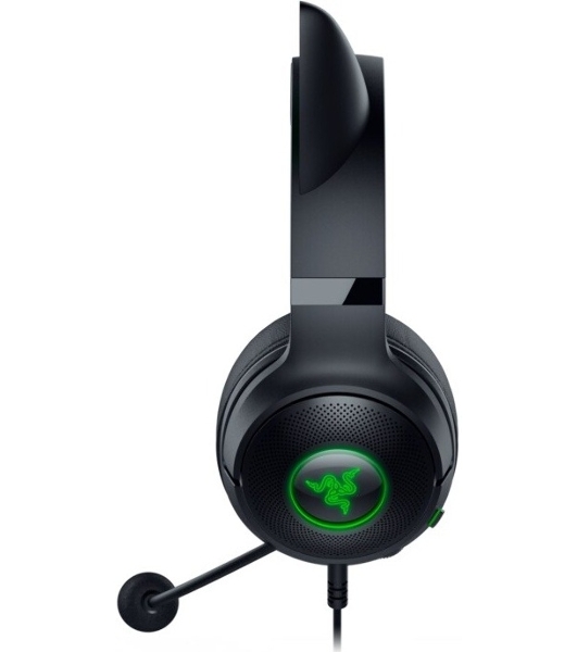 Гарнитура Razer Kraken Kitty V2 чёрный, проводная, USB, подсветка