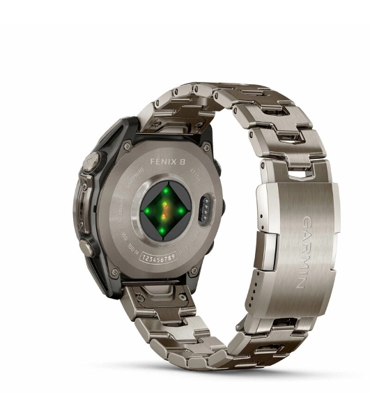 Умные часы Garmin Fenix 8 1.4' AMOLED, Wi-Fi, Bluetooth, NFC, 100м, титановый серый / титановый