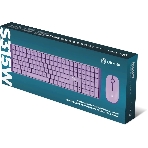 Комплект клавиатура+мышь AULA AC306 беспроводной, USB, 1600 DPI, сиреневый, фото2