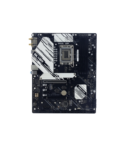 Материнская плата Biostar B760A-SILVER, LGA 1700, Intel B760, 4xDDR5, 4xSATA, 3xM.2, 1xPCIe 5.0 x16, 1xPCIe 4.0 x4, 2xPCIe x1, 1xHDMI, 1xDP, 1x 2.5Gb LAN, 5xUSB-A 3.2 Gen 2, 2xUSB-A 2.0, 1xUSB-C 3.2 Gen 2, 3x3.5 мм, 7.1, ATX
