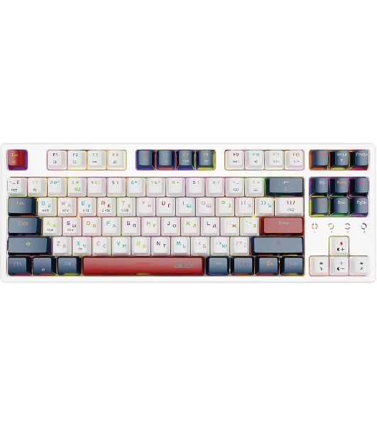 Клавиатура беспроводная Acer OKR302 (ZL.KBDEE.016), USB, Bluetooth/Радиоканал, белый