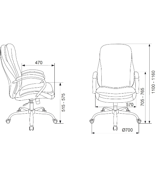 Кресло Бюрократ T-9950SL Fabric Alfa 44 серый, ткань