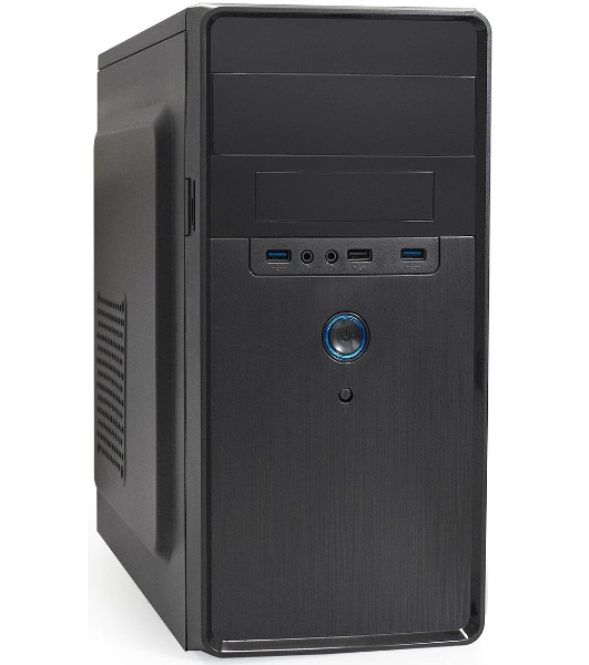 Компьютерный корпус Minitower ExeGate BA-309U2-UNS350 (mATX, БП UNS350 с вент. 12см, 1хUSB+2хUSB 3.0, HD аудио, черный)
