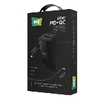 Сетевое зарядное устройство MORE CHOICE NC85i 1USB+1Type-C 3.0A PD 20W+QC3.0 для Lightning 8-pin Type-C, черный, фото5