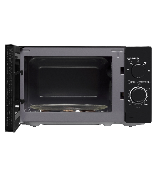 Микроволновая печь BBK 20MWS-717M/B черный, 20 л, 700 Вт, переключатели - поворотный механизм