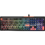 Клавиатура проводная игровая Defender Atomic Force GK-005 RU,чер/сер,108кн+FN,радуж,1.5м, фото 1