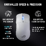 Мышь ASUS ROG ROG HARPE II ACE, 48g, Wired, 2.4GHz RF, Bluetooth 5.1, 442K DPI sensor, 5 Prograммable Buttons, White, фото2