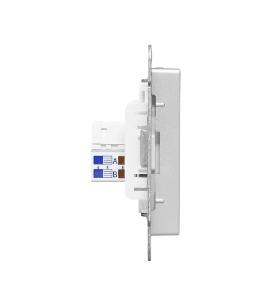Механизм розетки RJ45 (cat5) EKF UP1-SOA-RJ45-5 алюминий Эпика
