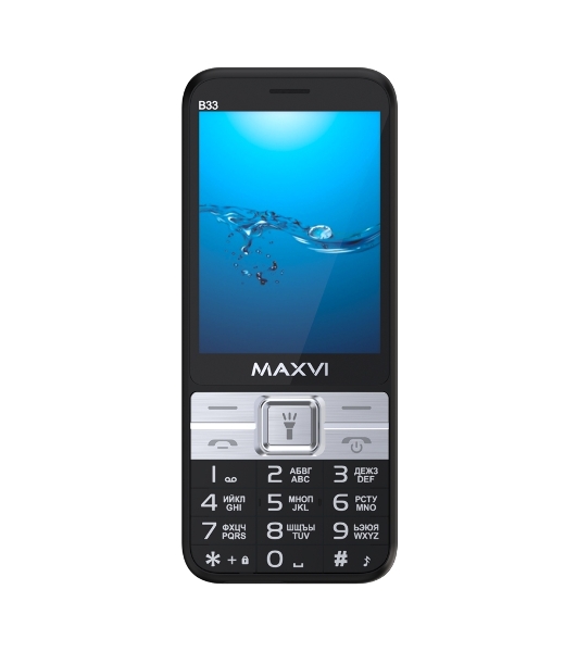 Мобильный телефон Maxvi B33 черный