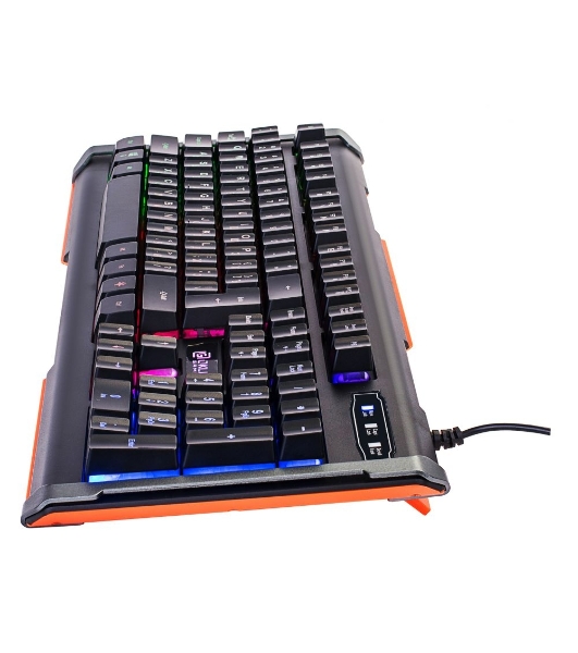 Клавиатура Oklick 717G Black Death проводная, USB Type-A, чёрный/серый