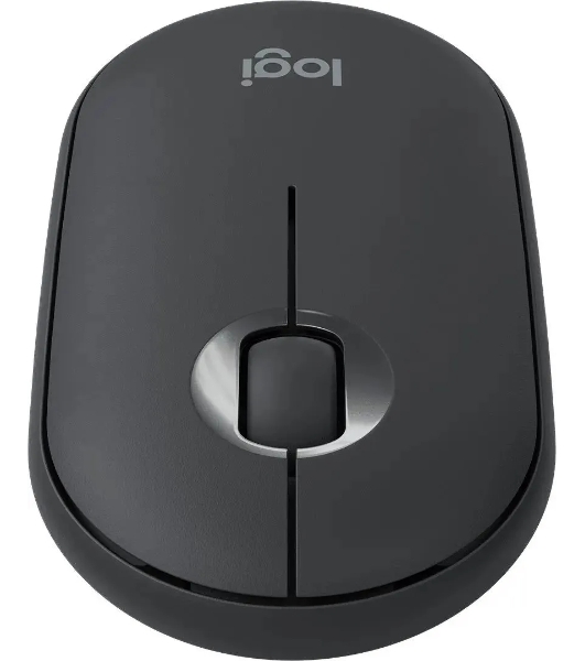 Мышь беспроводная Logitech Pebble M350 графитовый, 1000 dpi, радиоканал, Bluetooth, USB, кнопки - 3