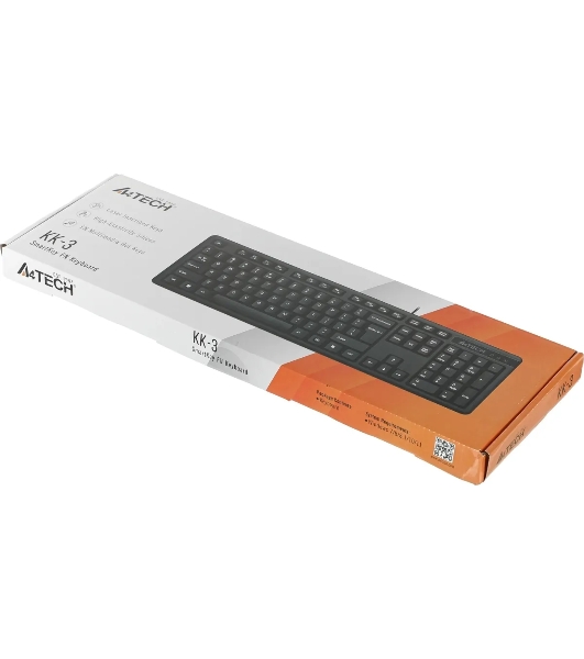 Клавиатура проводная A4Tech KR-3, USB, черный