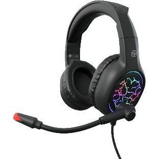 Гарнитура Oklick HS-L930G чёрный/синий, проводная, USB, подсветка
