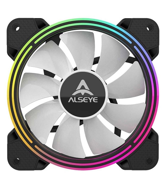 Вентилятор для корпуса Alseye Halo 4.0-B kit (3шт.) черный, 120 мм, 1300 об/мин, 24.8 дБ, 4 pin