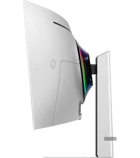 Монитор 49' Samsung Odyssey OLED G9 S49DG932SIXCI OLED 5120x1440, 240 Гц, 0.03 мс, 32:9, 250 кд/м², 1xHDMI, 1xDP, 2xUSB-C, 1x3.5 мм, изогнутый R1800, серебристы